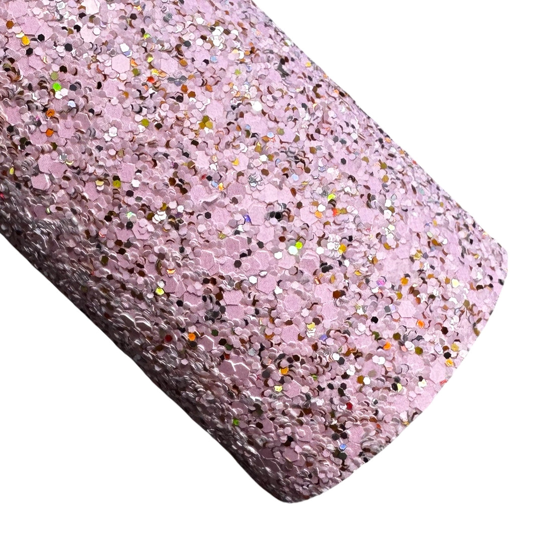 Pink Magik Chunky Glitter Leather