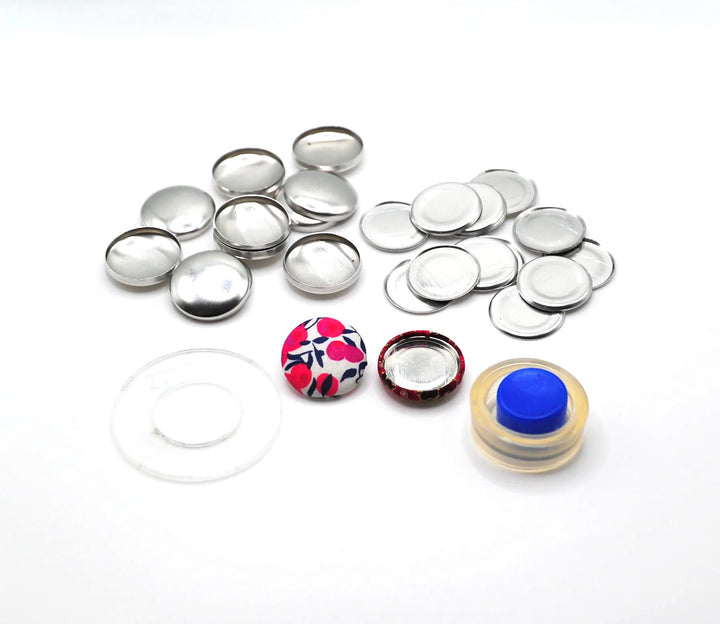 Boutons JACKOBINDI ~ 23 mm (7/8 pouces) (taille 36 US) Boutons auto-couverts