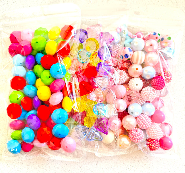 Bulk 70 pack Pink Mix Beads