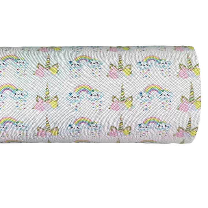 Unicorn Rainbow Leatherette and Glitter Bundle