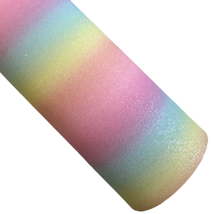 Rainbow Shimmer Suede Faux Leatherette