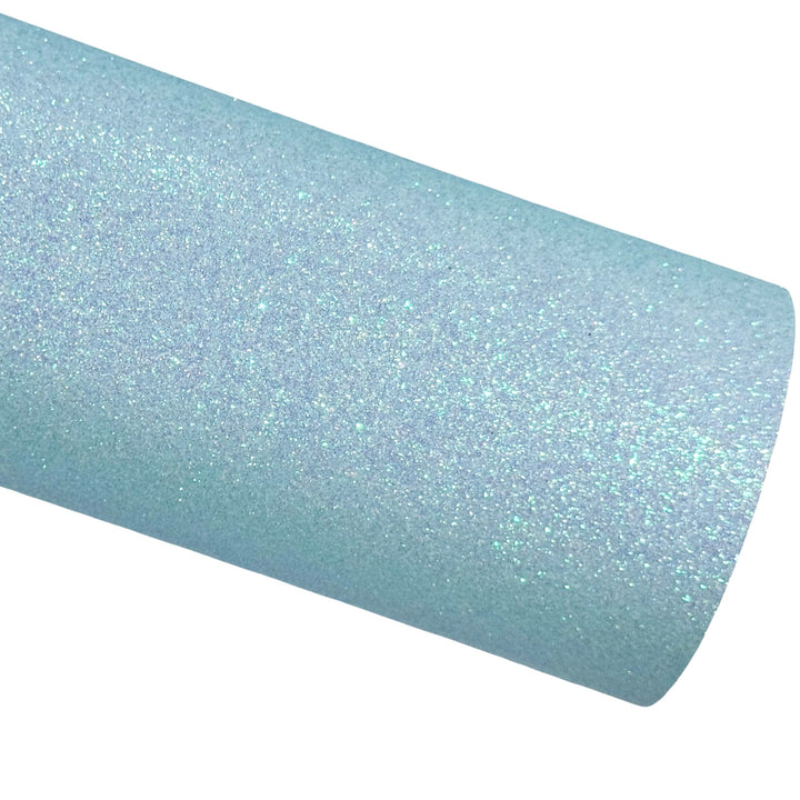 Princess Blue Fine Glitter Leatherette