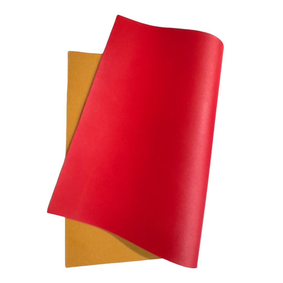 Red Thick Smooth Leatherette  - Thick 1.2mm - great for School Bows