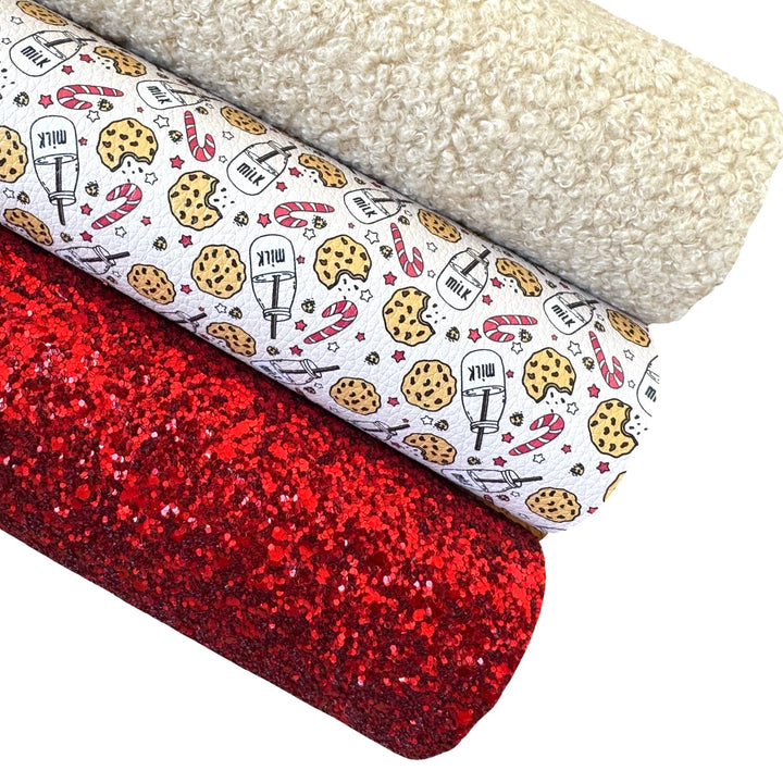 Milk Cookies Candy Canes Leatherette