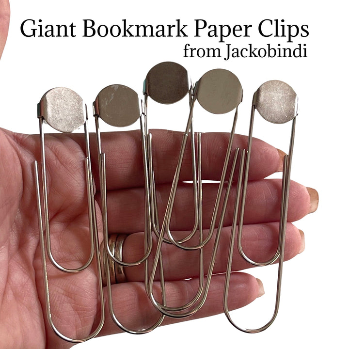 DIY Kit Giant Bookmark/Paperclip Kit with 28mm Buttons - from Jackobindi