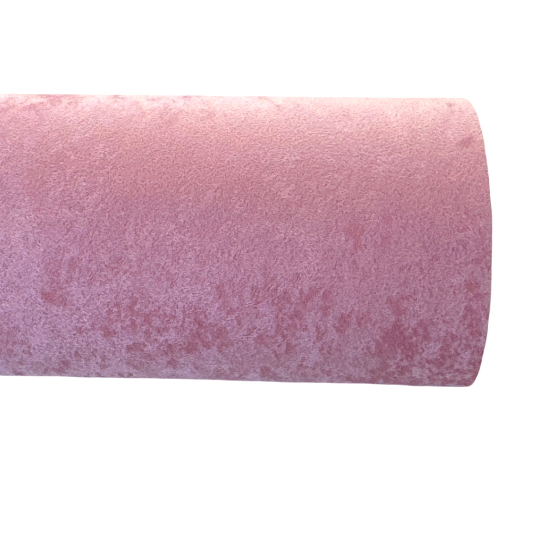 Tissu velours rose épais - Robuste pour les nœuds