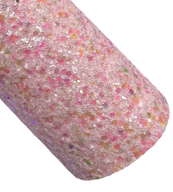 Licorne rose scintille de grosses paillettes