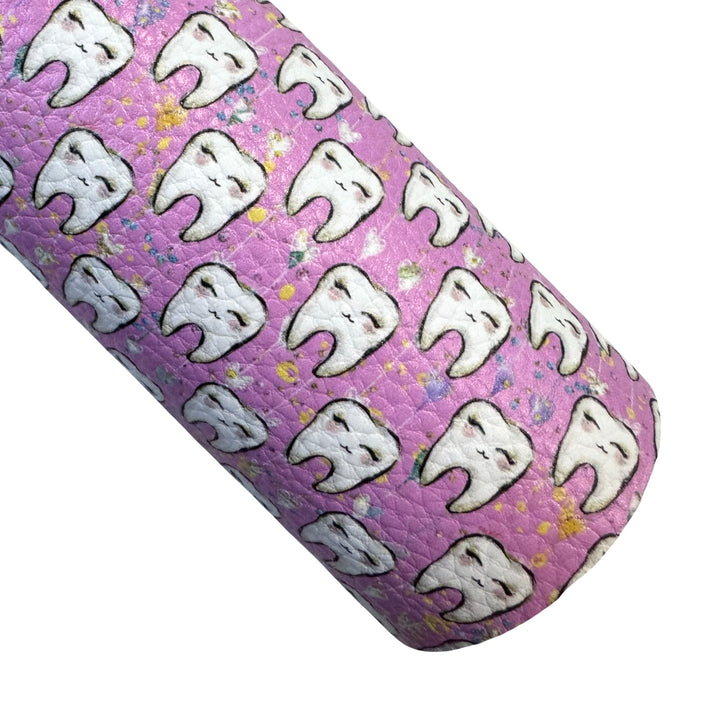 Tooth Fairy Faux Leatherette Fabric Sheet