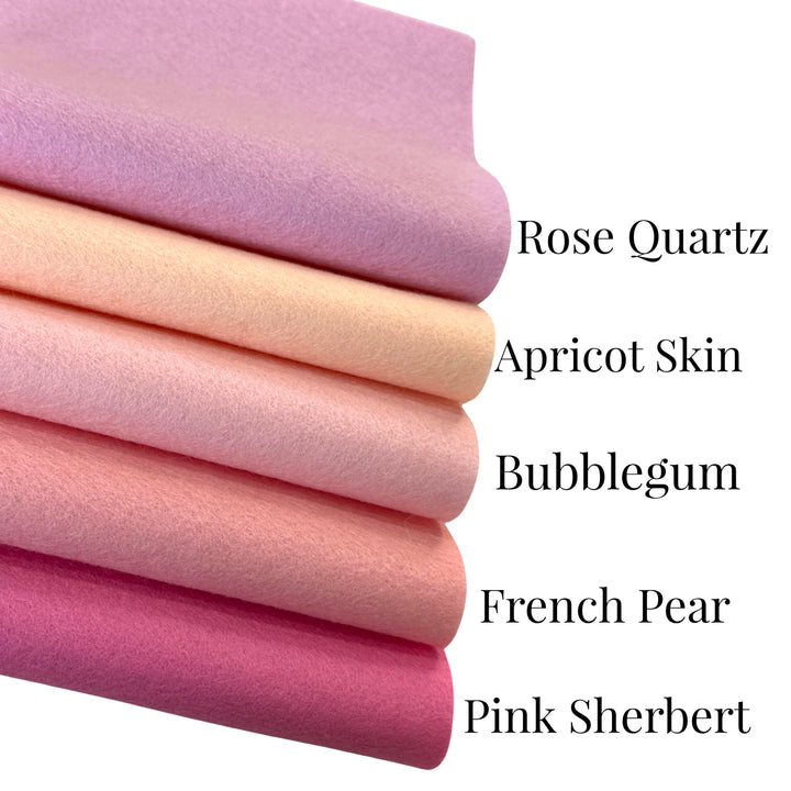 Heart Warmer 100% Pure Wool Felt Bundle of 5