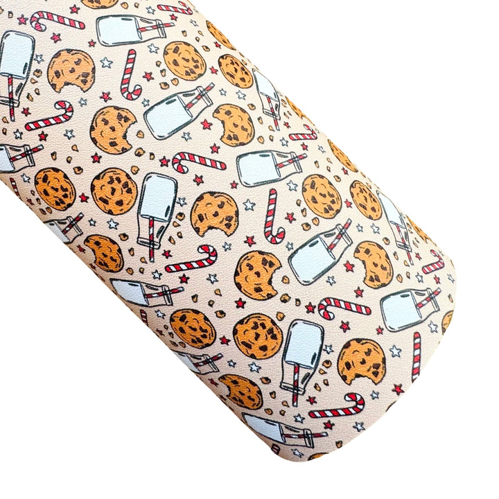 Cookies and Milk Smooth Faux Leather Sheet
