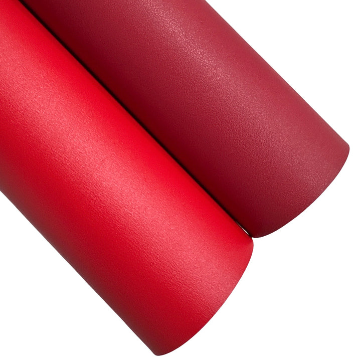 Red Thick Smooth Leatherette  - Thick 1.2mm - great for School Bows