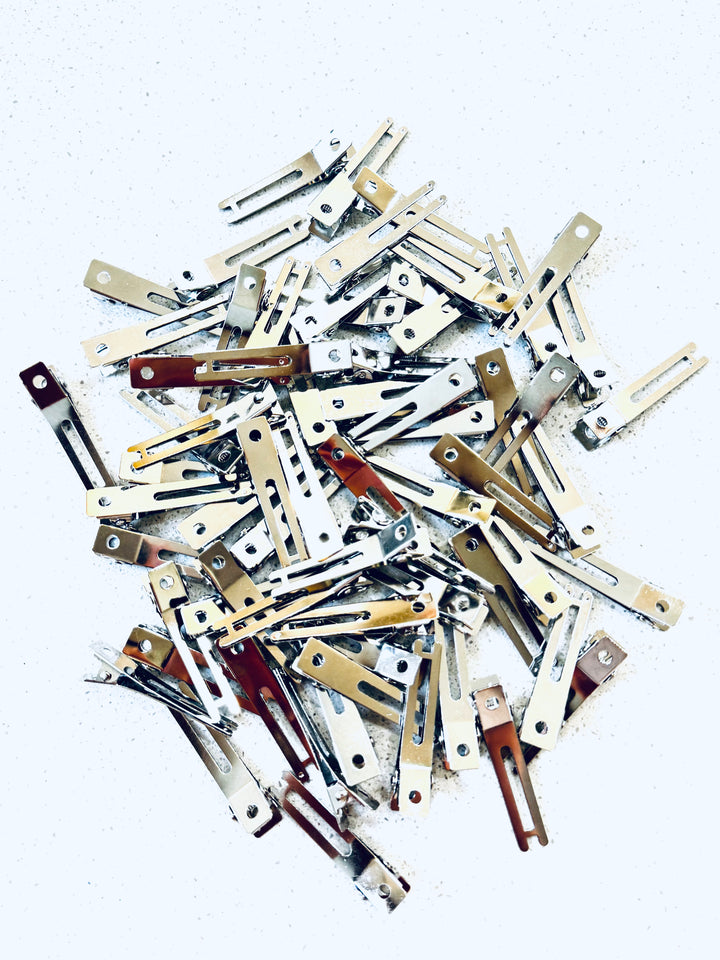 NEW STOCK! 45mm Double Prong Alligator Clips with Stabilised Bar 25 /50 Lot