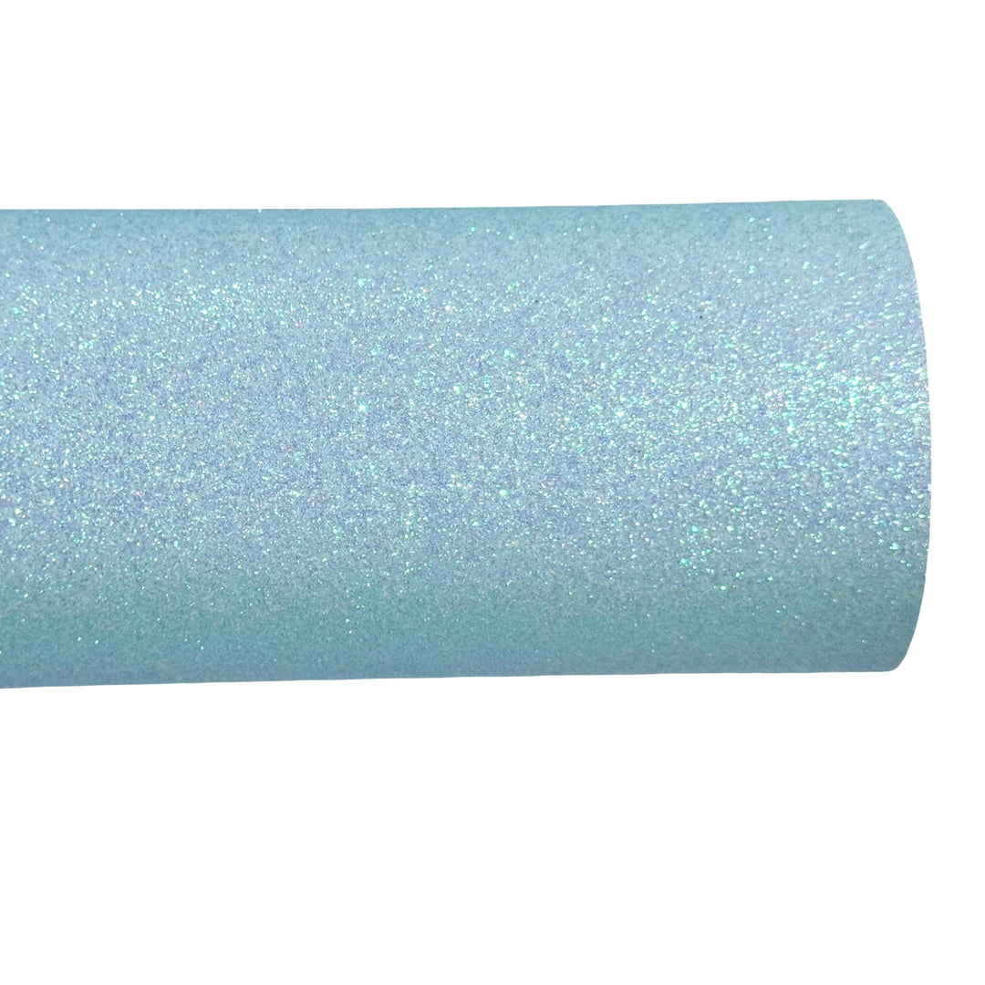 Princess Blue Fine Glitter Leatherette