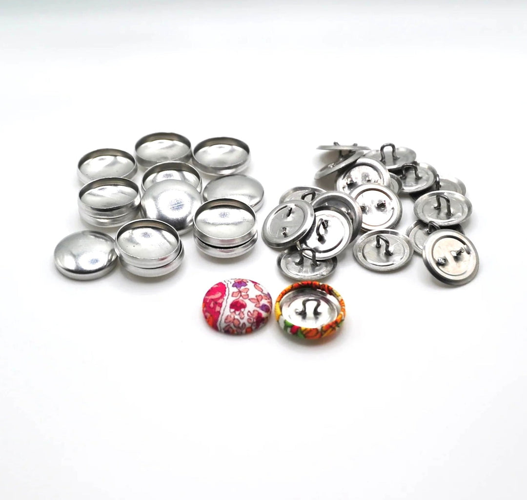 Boutons JACKOBINDI ~ 19 mm (3/4 pouces) (taille 30 US) Boutons auto-couverts 