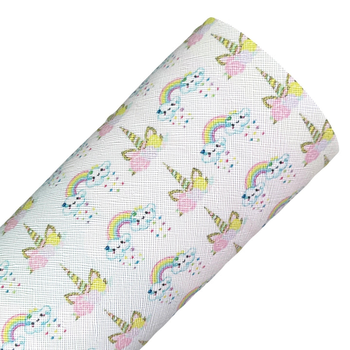 Unicorn Rainbow Leatherette and Glitter Bundle