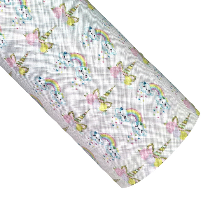 Unicorn Rainbow Leatherette and Glitter Bundle