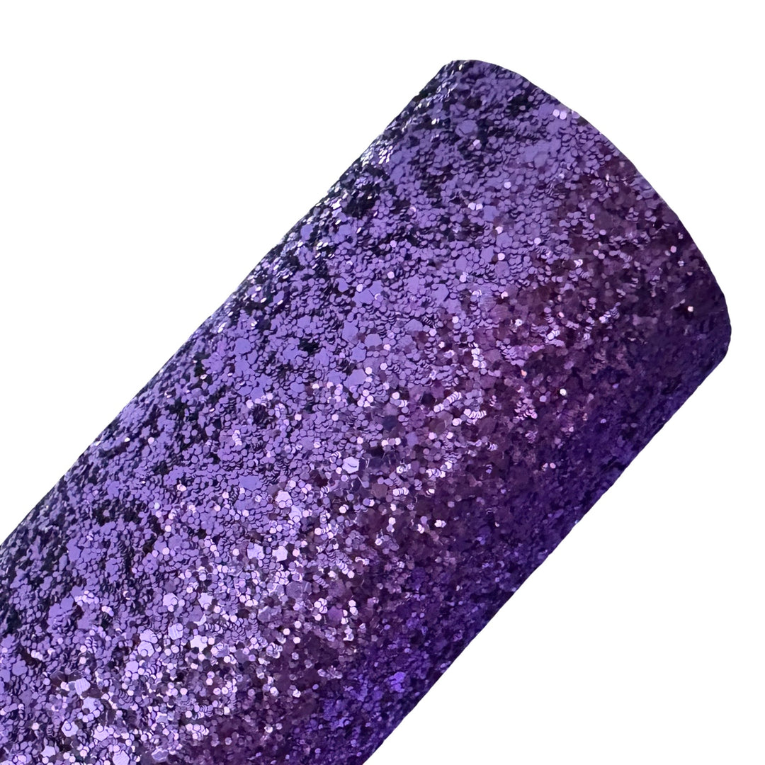 Amethyst Premium Chunky Glitter Leather
