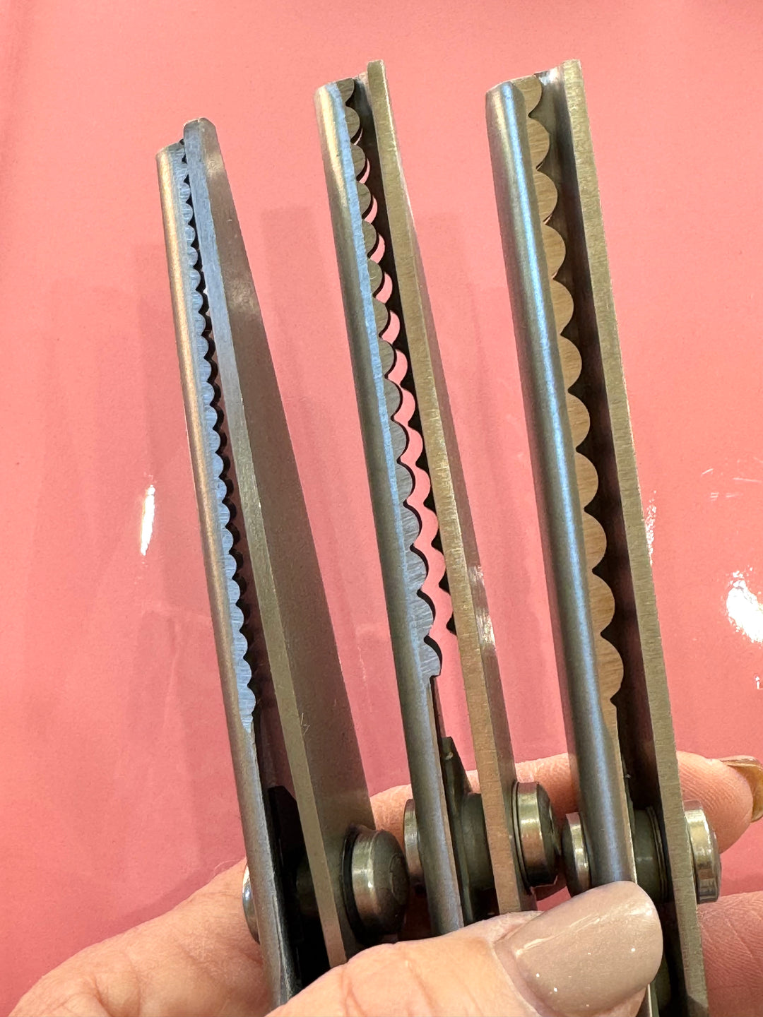 Scalloped Edge Pinking Shears ~ Dressmaker Scissors ~ Fabric Scissors - NOW 3 Sizes!