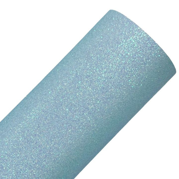 Princess Blue Fine Glitter Leatherette