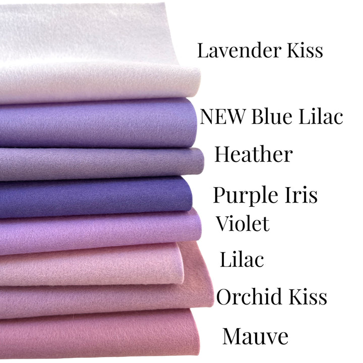 Mauve 100% Merino Wool Felt