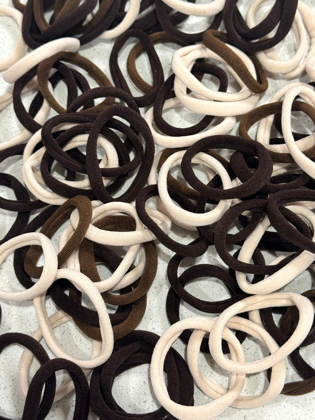 Brown Neutrals Elastic Hair Bands 50pcs
