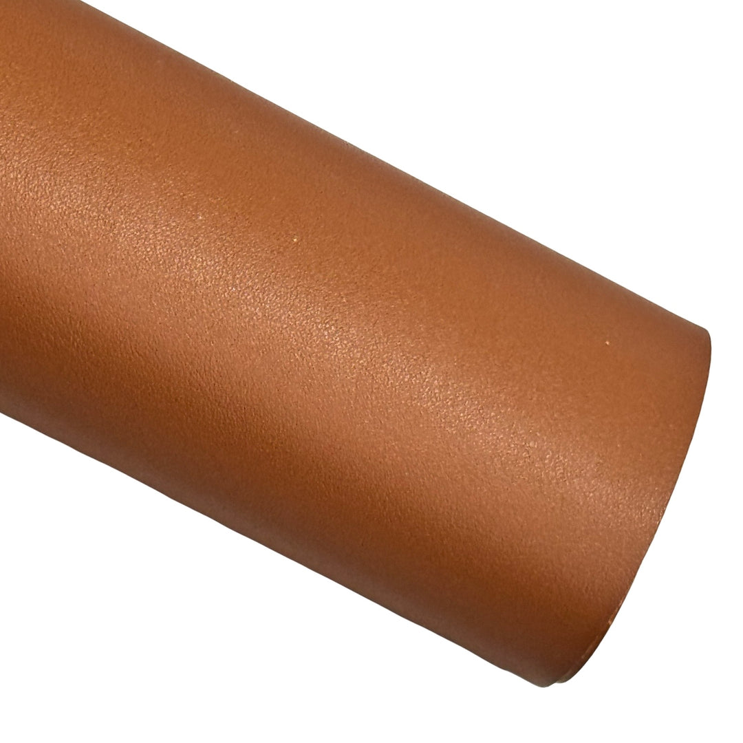Tan Brown Thick Smooth Leatherette  - Thick 1.2mm - great for School Bows