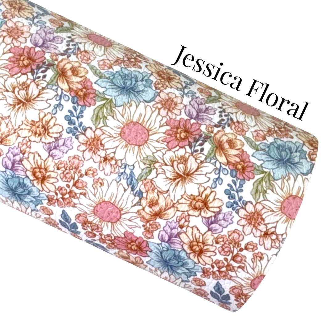 Jessica Floral Faux Leatherette