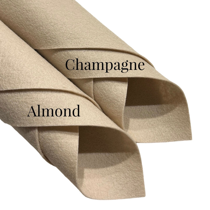 NEW Champagne 100% Merino Wool Felt