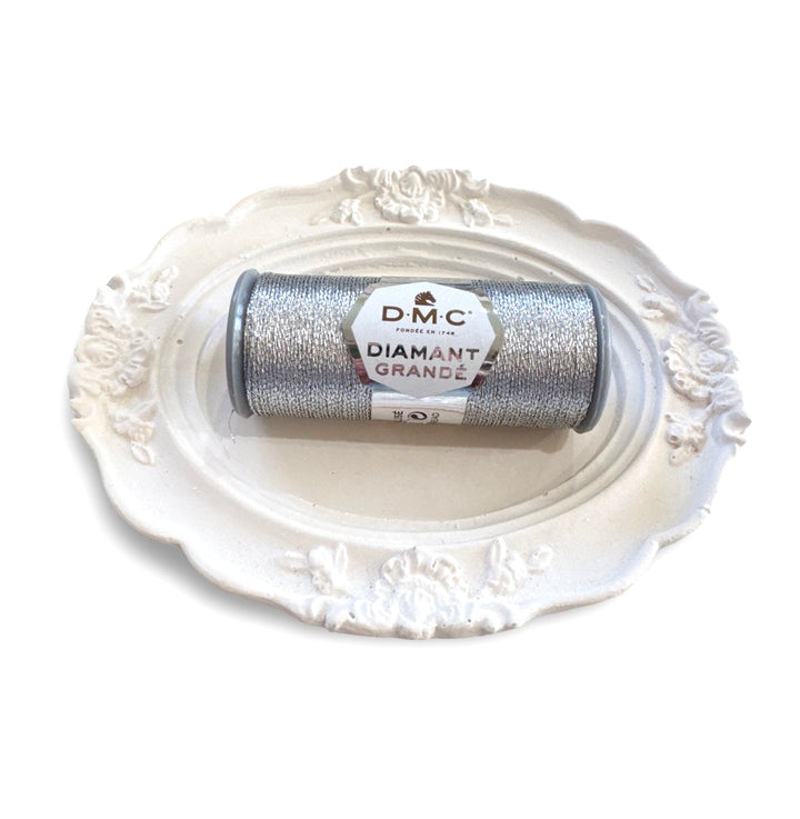 DMC Diamant Grande - Dark Silver G415 - Hand Embroidery Thread - 20m