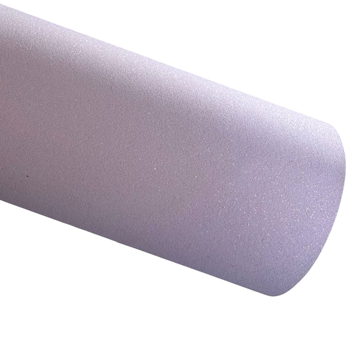 Pastel Purple Shimmer Suede Leatherette