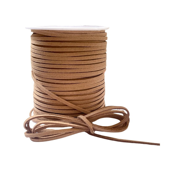 Biscuit Faux Suede Cord - 5m