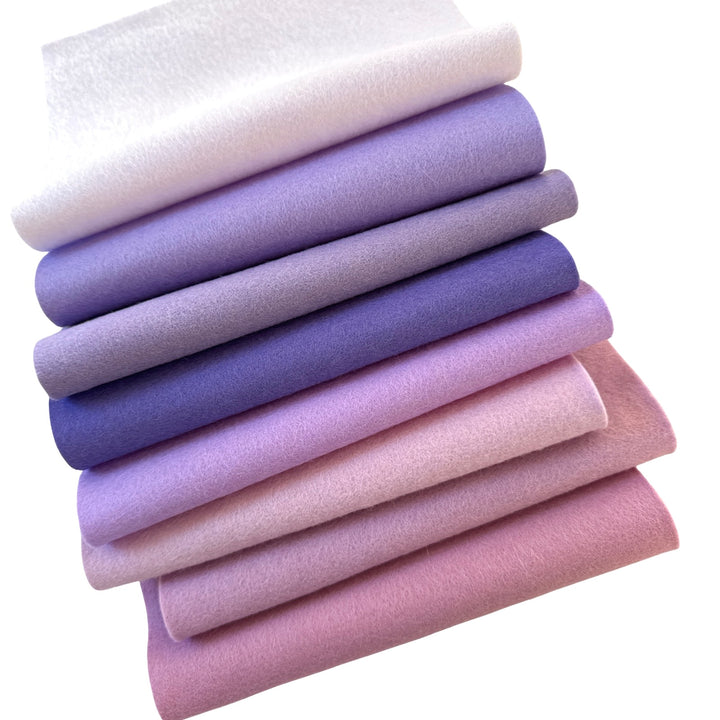 NEW Blue Lilac 100% Merino Wool Felt