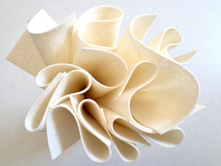 Ivory Ecru Wool Felt Bundle | Buy 3, 5 or 10 Sheets