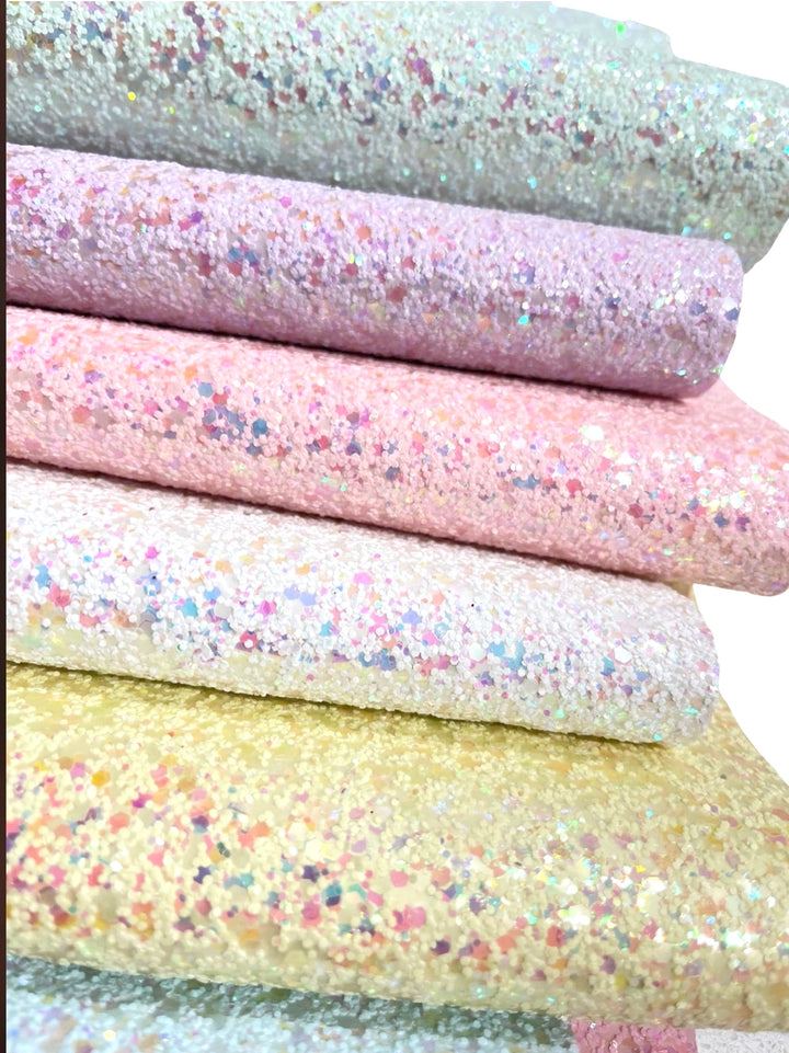 Grosses paillettes pastel irisées blanches - Fairy Dust