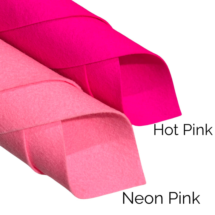 NEW Hot Pink 100% Merino Wool Felt