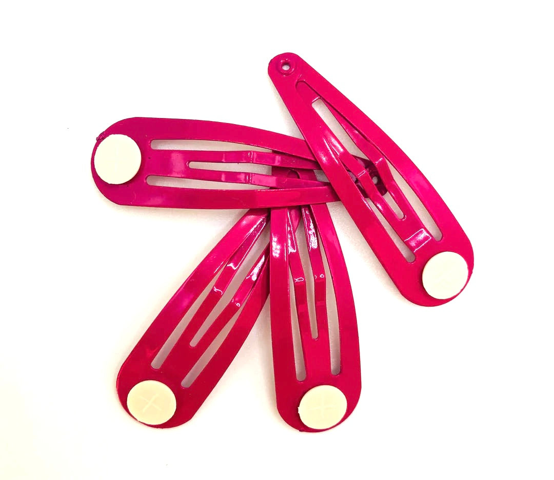 Coloured Snap Clips with Glue Pads - 50mm