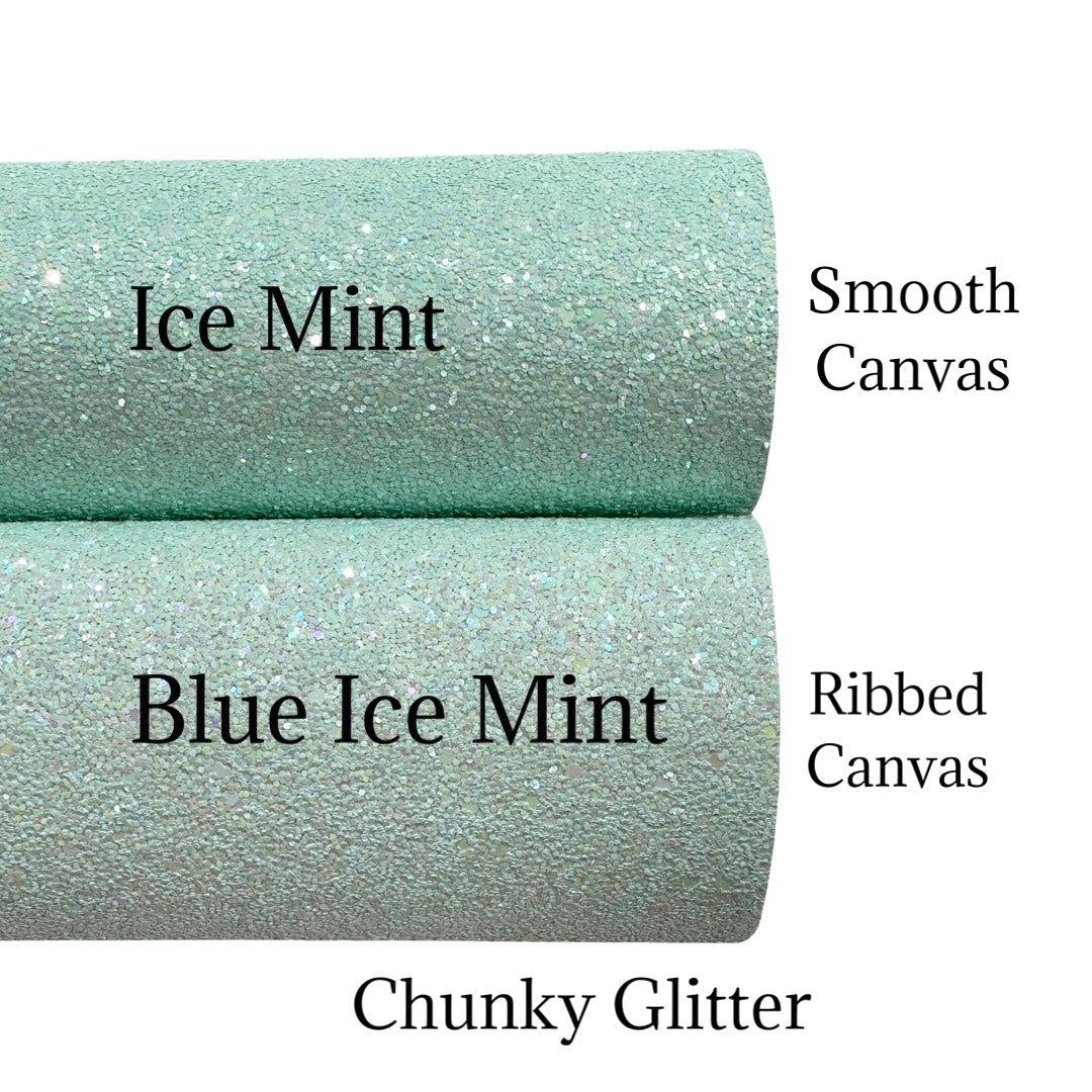Ice Mint and Blue Ice Mint Chunky Glitter