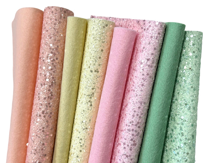 Flutterfly Sparkle & Wool Felt Bundle - 8 Sheets