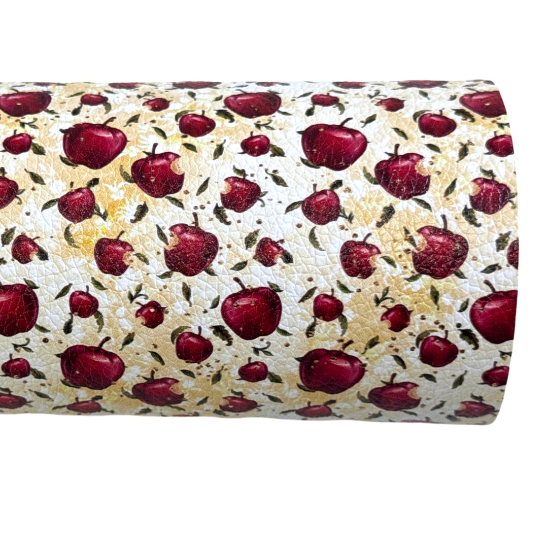 Poison Apple Print Faux Leathertte