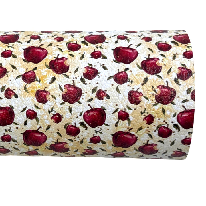 Poison Apple Print Faux Leathertte