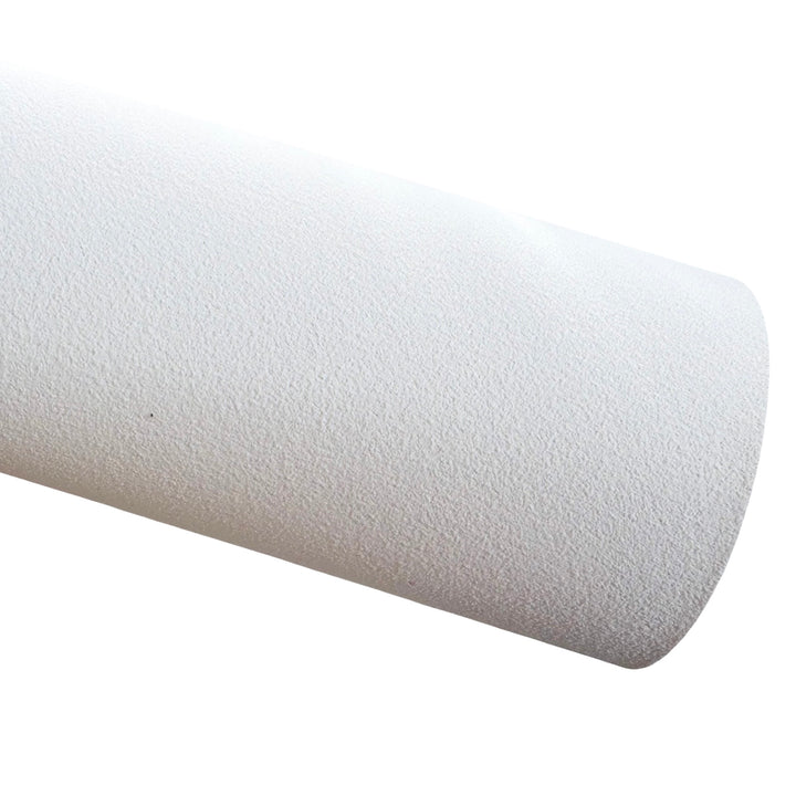 Plain White Suede Leatherette Sheet - Thick 1.2mm - Best for Bows & Earrings