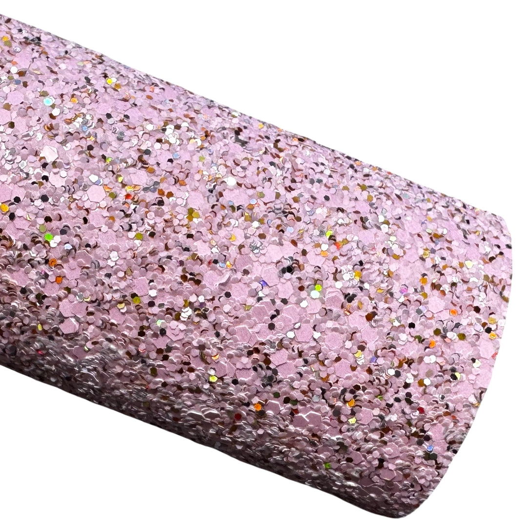 Pink Magik Chunky Glitter Leather