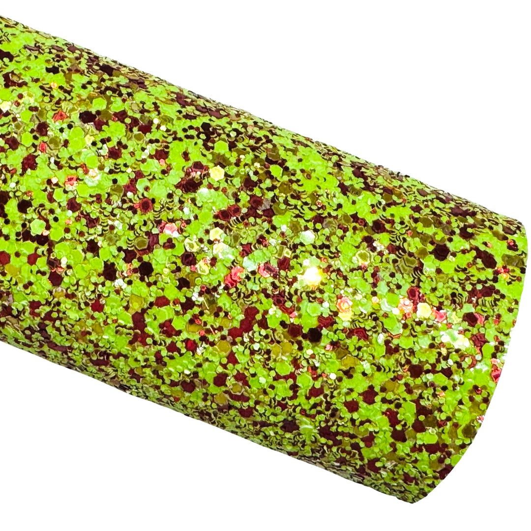 NEW 2025 Merry Grinchmas Chunky Glitter Leather