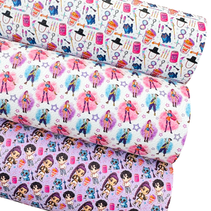 Demon Hunters Faux Leather Sheets