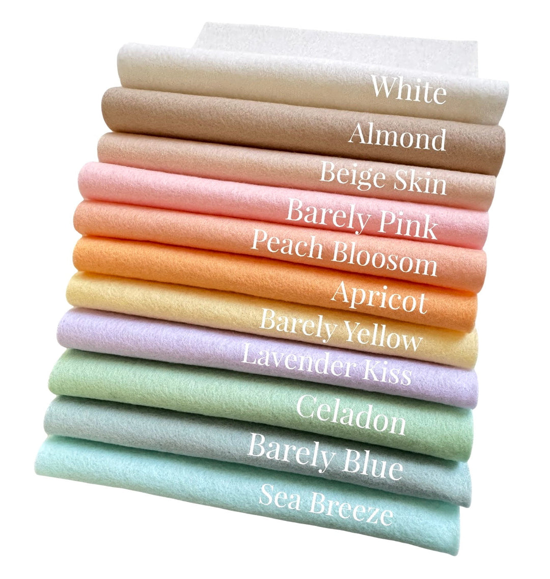 100% Wool Felt Rolls -  5" X 36" (12.7cm x 91.5cm) - 100% Wool Felt Rolls - Merino Wool Felt