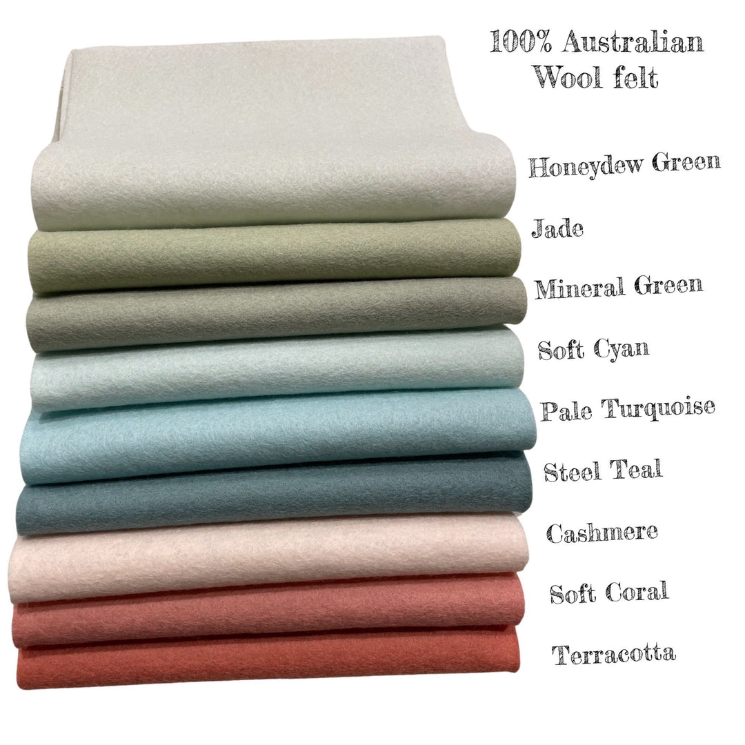 100% Wool Felt Rolls -  5" X 36" (12.7cm x 91.5cm) - 100% Wool Felt Rolls - Merino Wool Felt