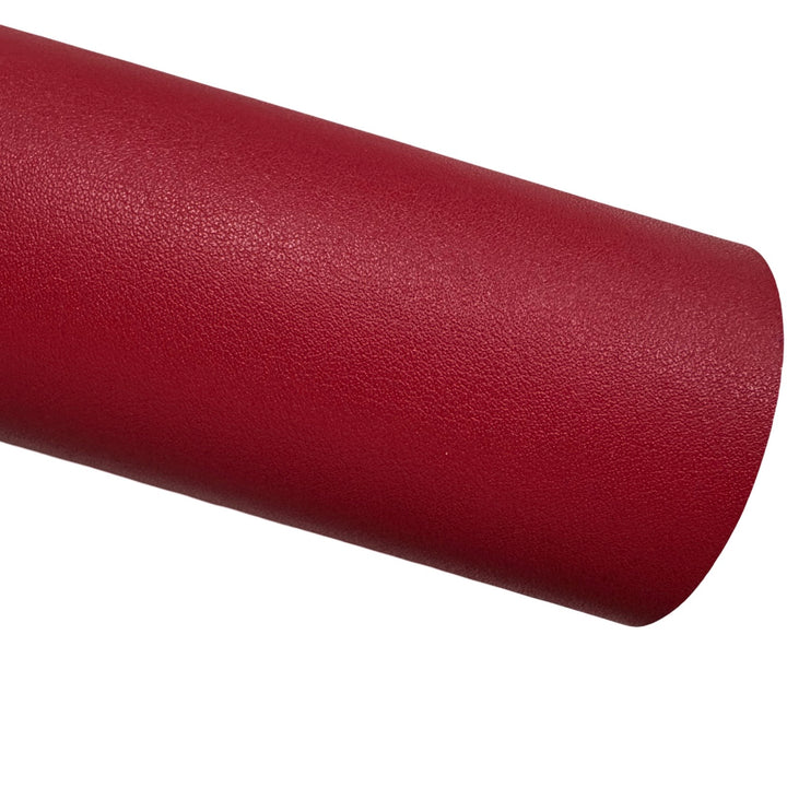 Spiceberry Red Smooth Leatherette  - Thick 1.2mm - great for School Bows