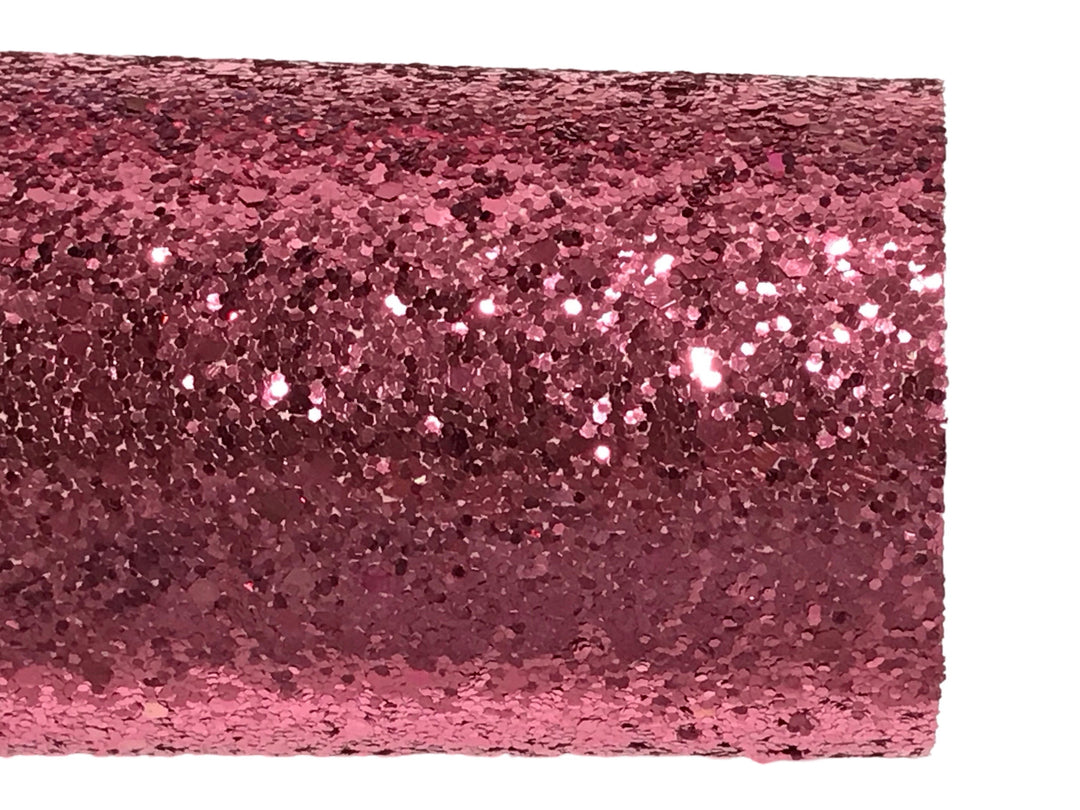 Feuille de tissu à paillettes rose foncé 0,7 mm d’épaisseur Feuilles A4 ou A5 Chunky Rose Pink Glitter Feuilles A4 A5