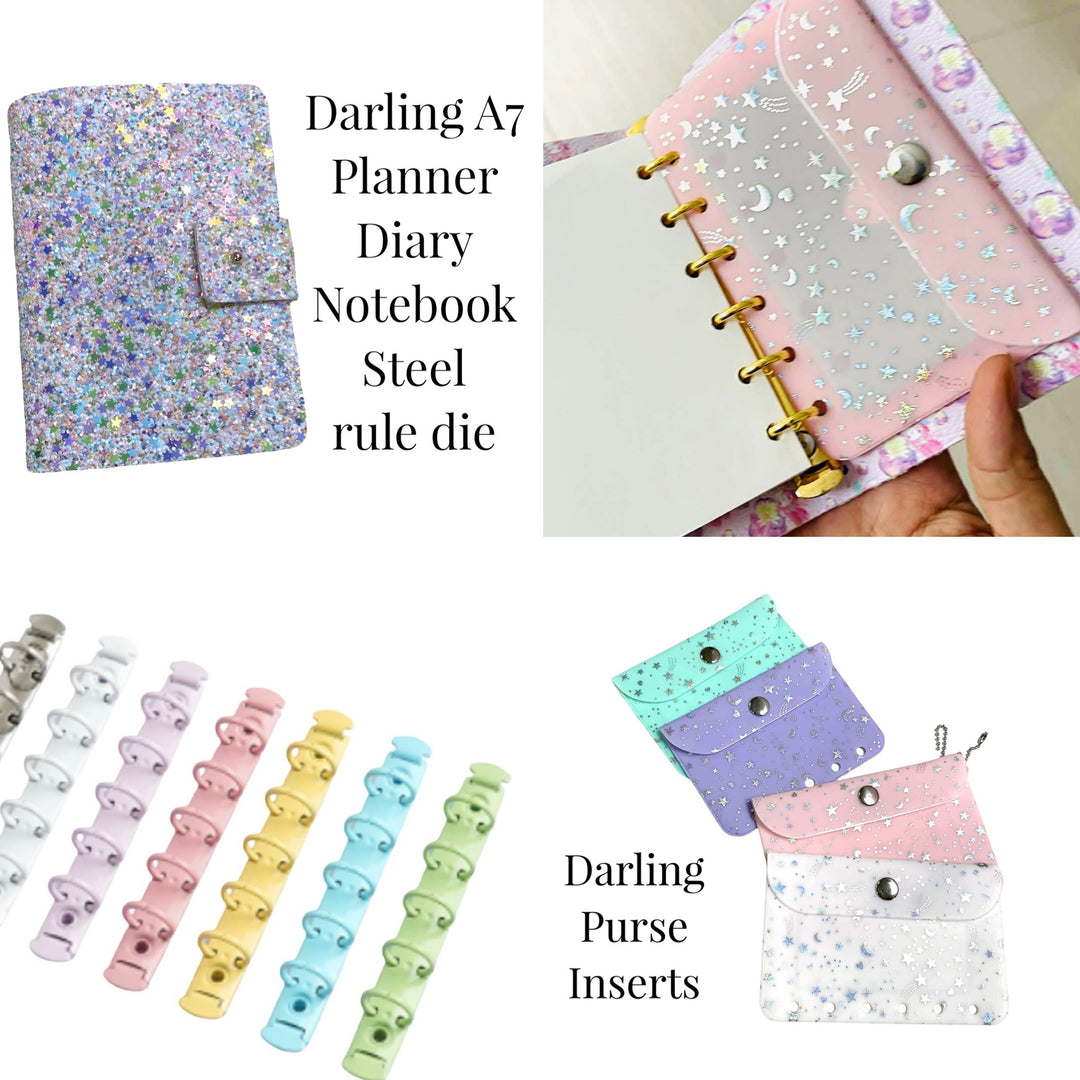 Darling A7 Planner Diary / Notebook Steel Rule Die & Inserts October Preorder