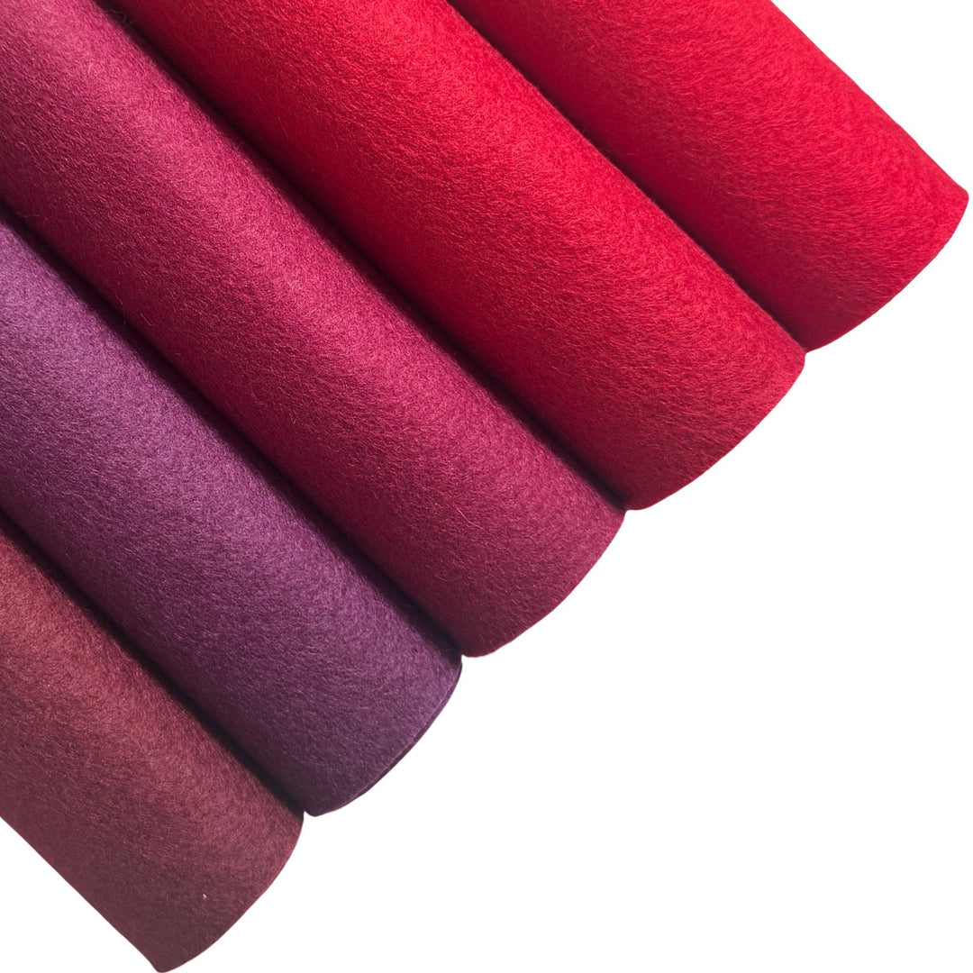 NEW 1mm Bordeaux Merino Wool Felt Sheet